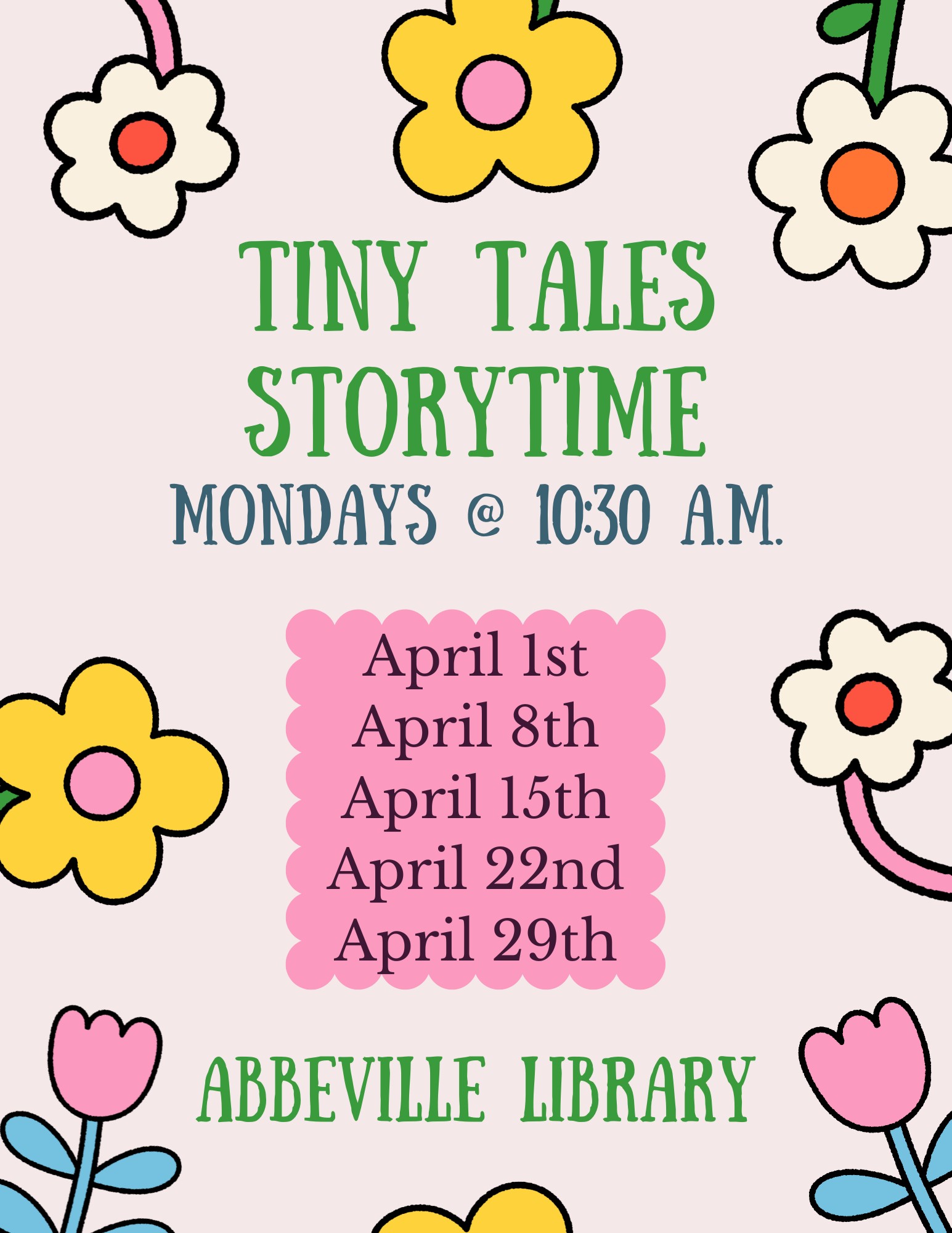 Tiny Tales Storytime-Abbeville