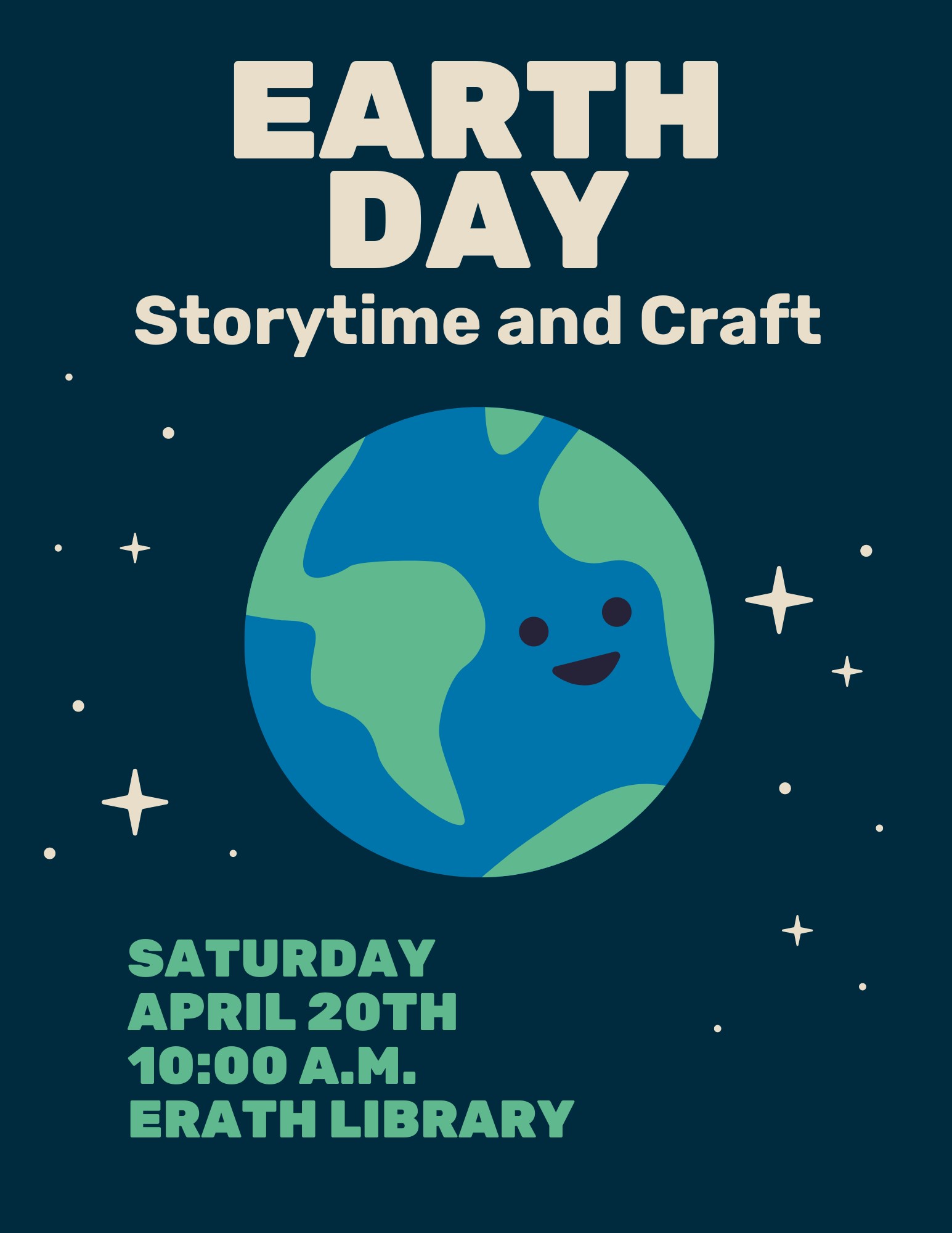 Earth Day Storytime and Craft–Erath