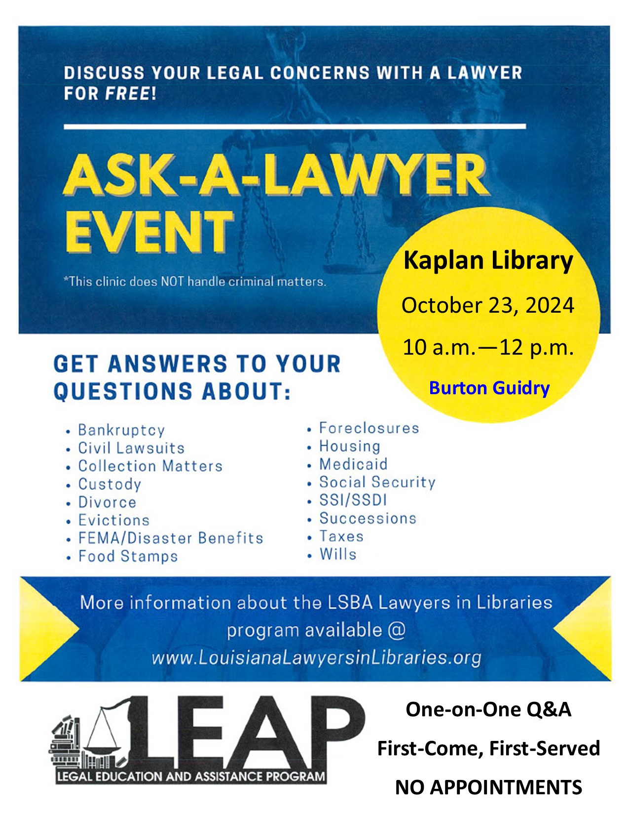 Ask-A-Lawyer Event-Kaplan