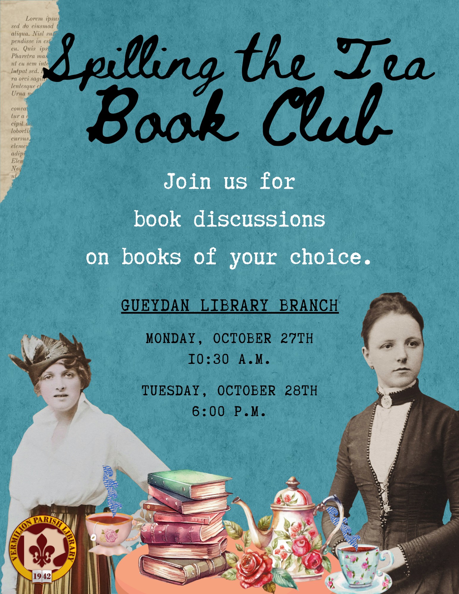 Spilling the Tea Book Club–Gueydan