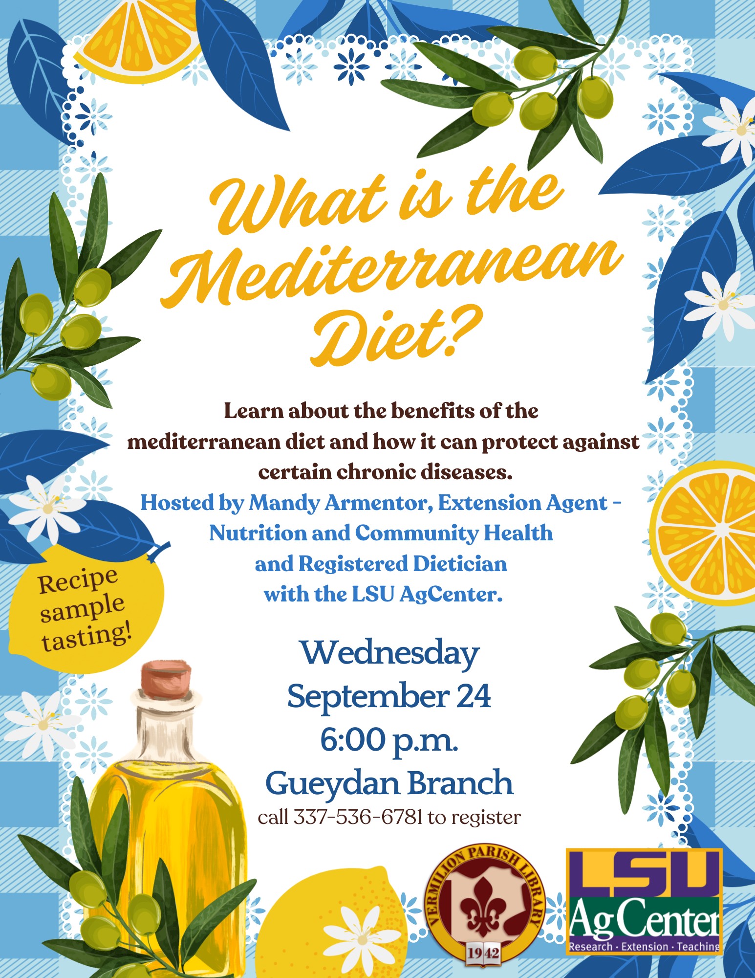 LSU AgCenter What is the Mediterranean Diet?