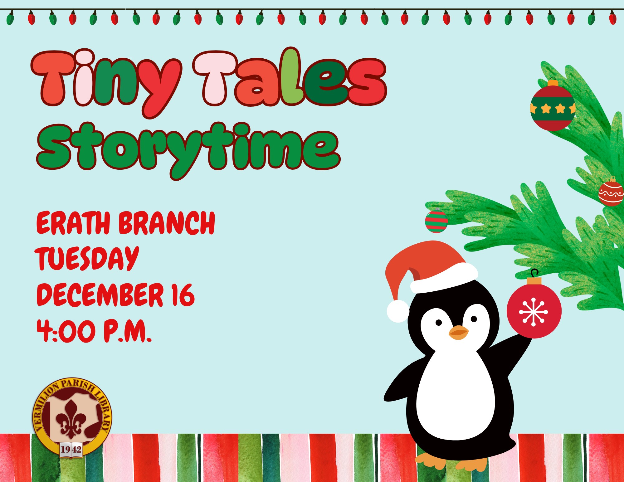 Tiny Tales Storytime–Erath