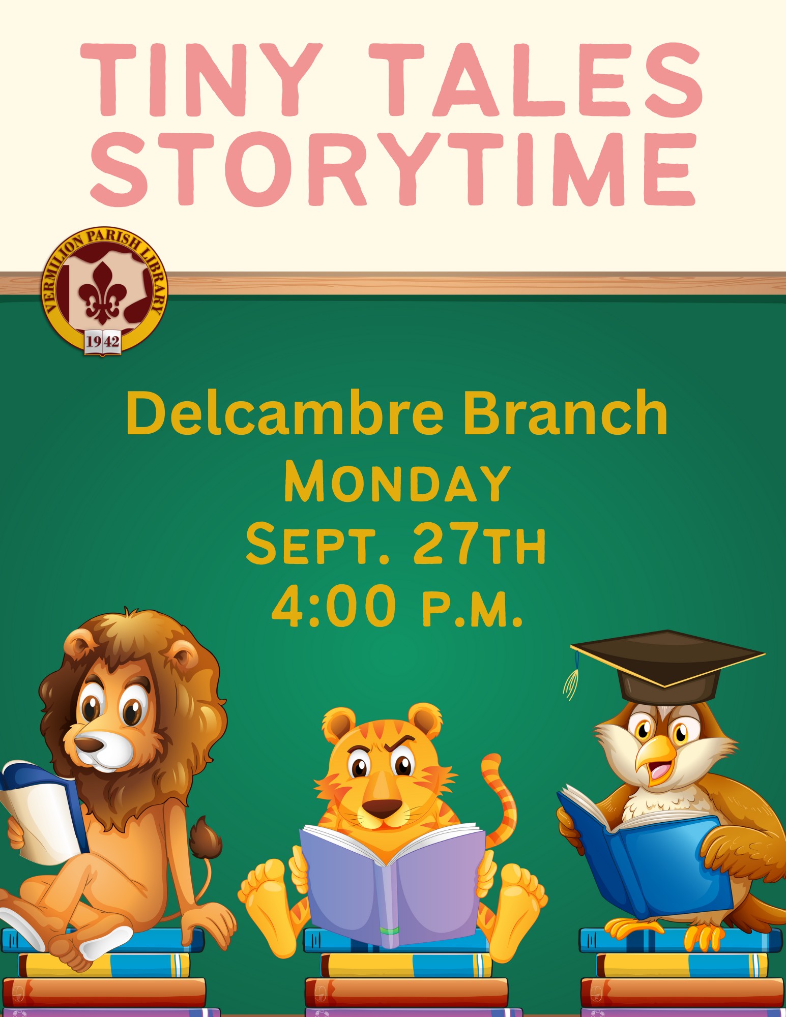 Tiny Tales Storytime–Delcambre
