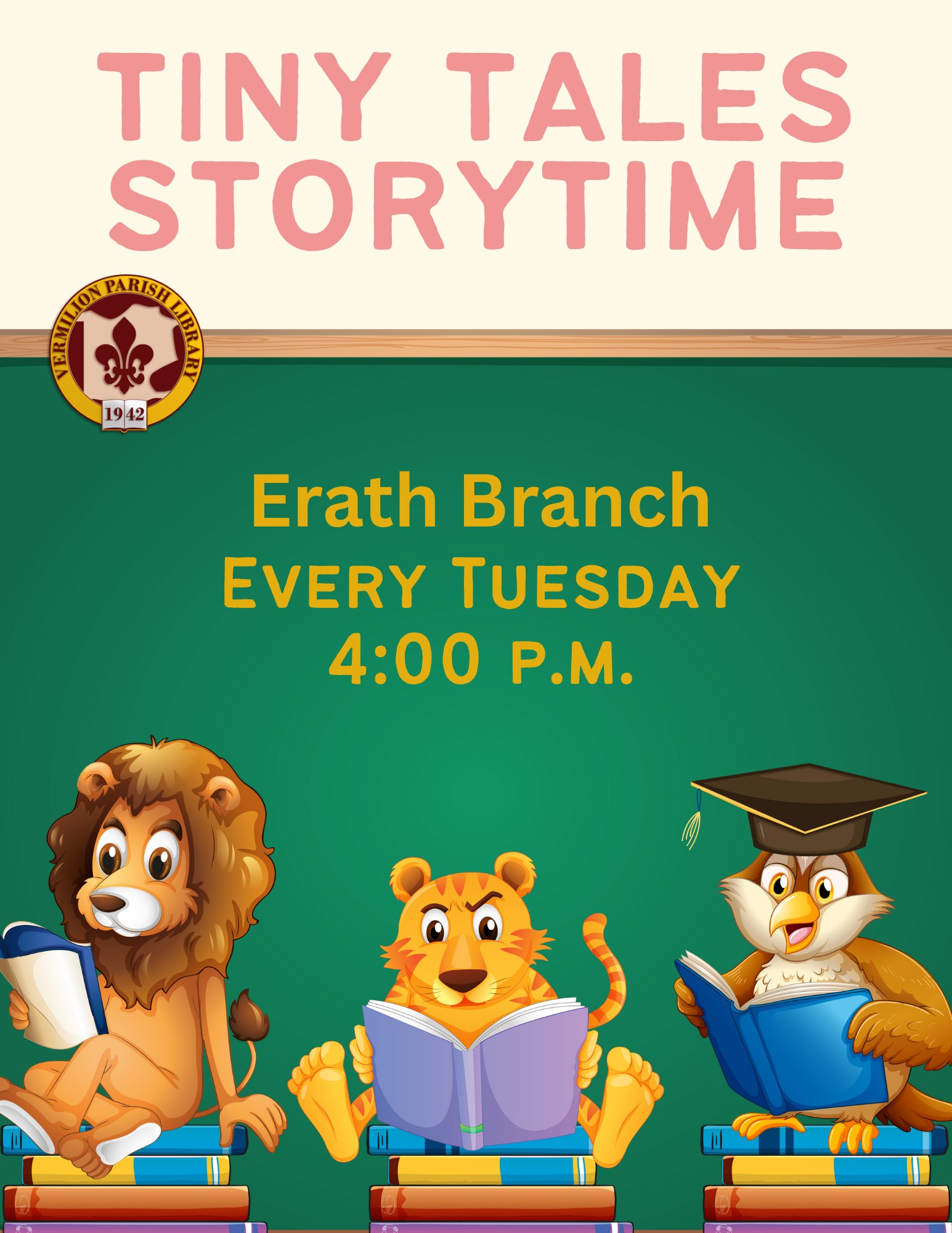 Tiny Tales Storytime–Erath