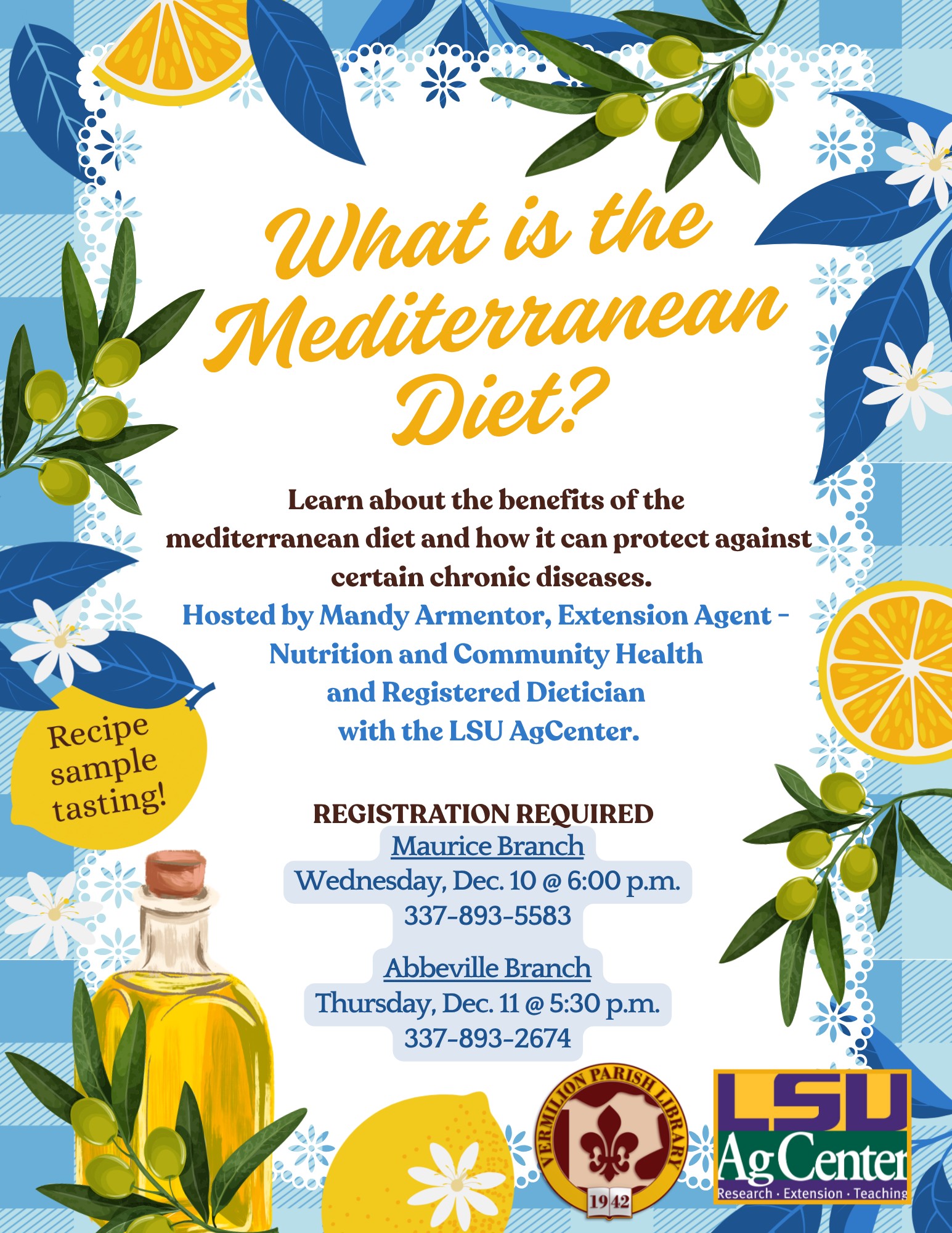 LSU AgCenter What is the Mediterranean Diet?