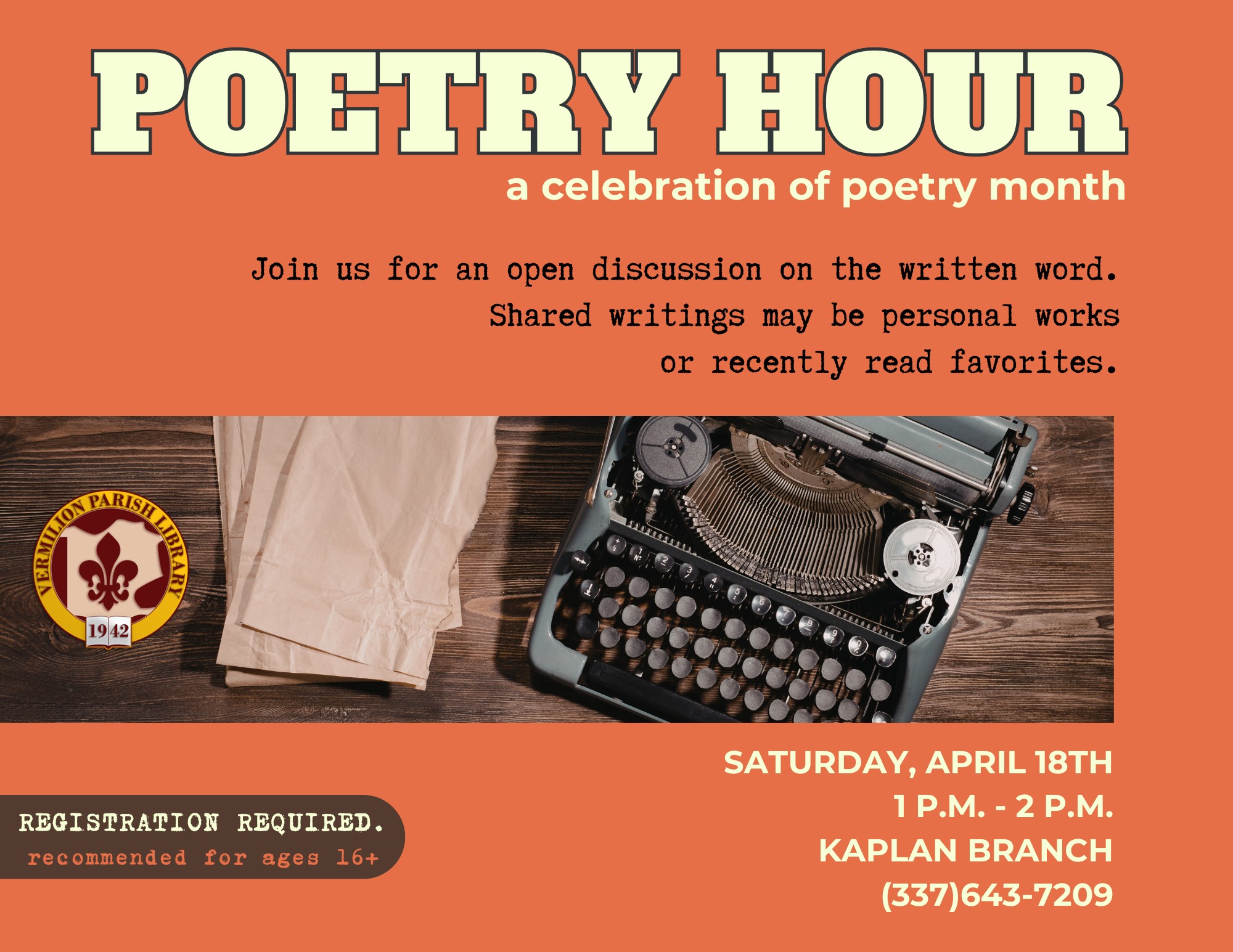 Poetry Hour–Kaplan