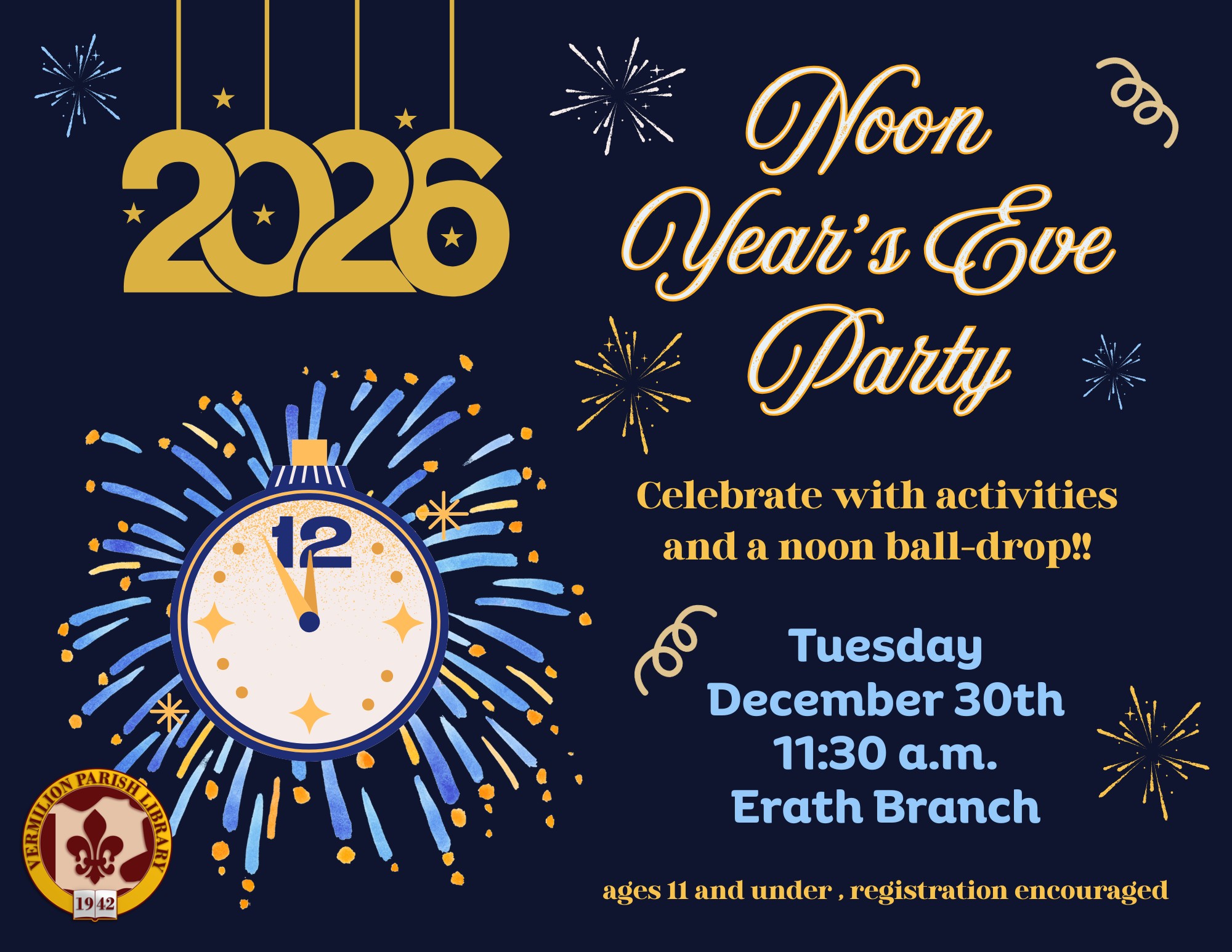 Noon Year’s Eve Party-Erath