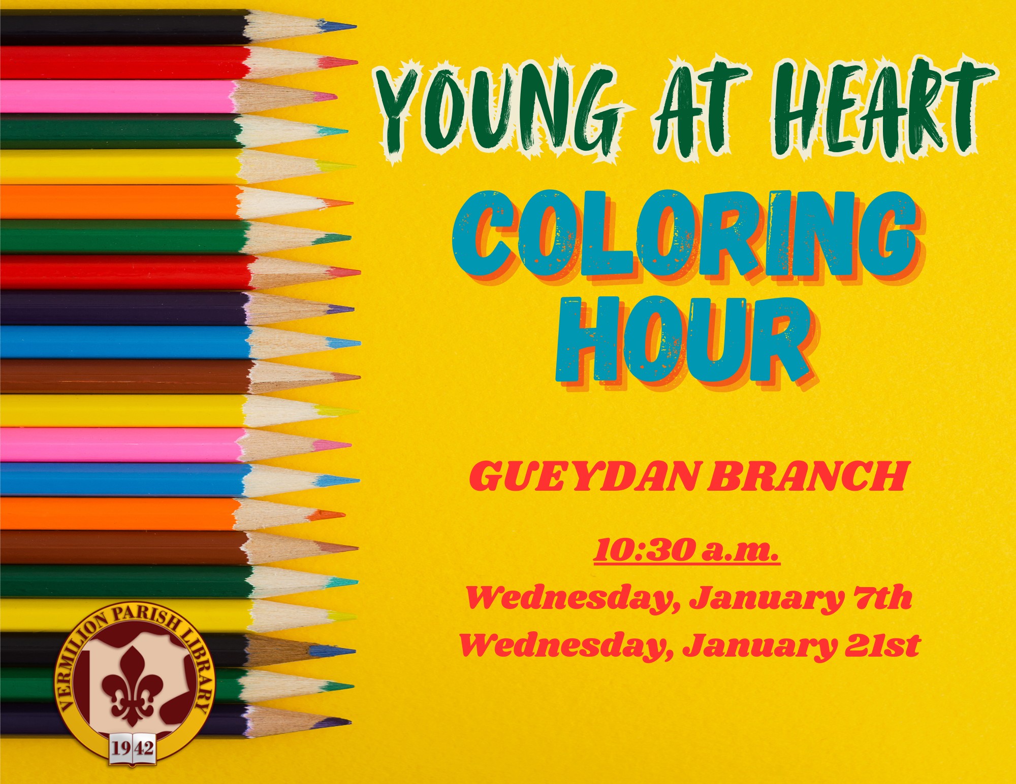 Young at Heart Adult Coloring Hour–Gueydan