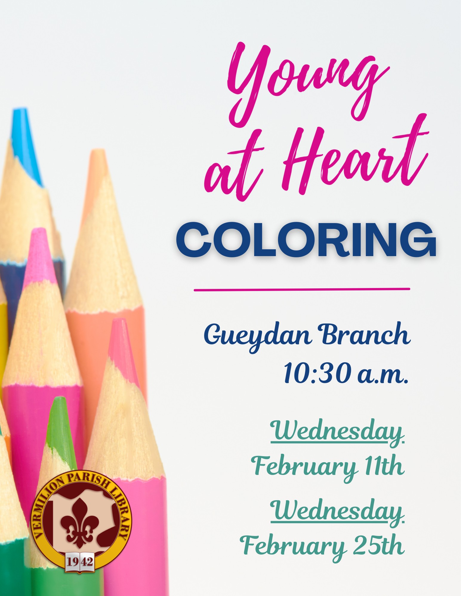 Young at Heart Adult Coloring Hour–Gueydan