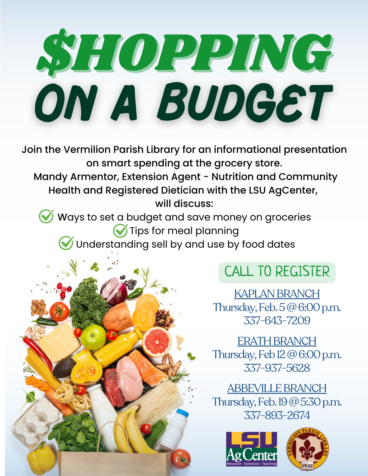 LSU Ag Center Shopping On A Budget