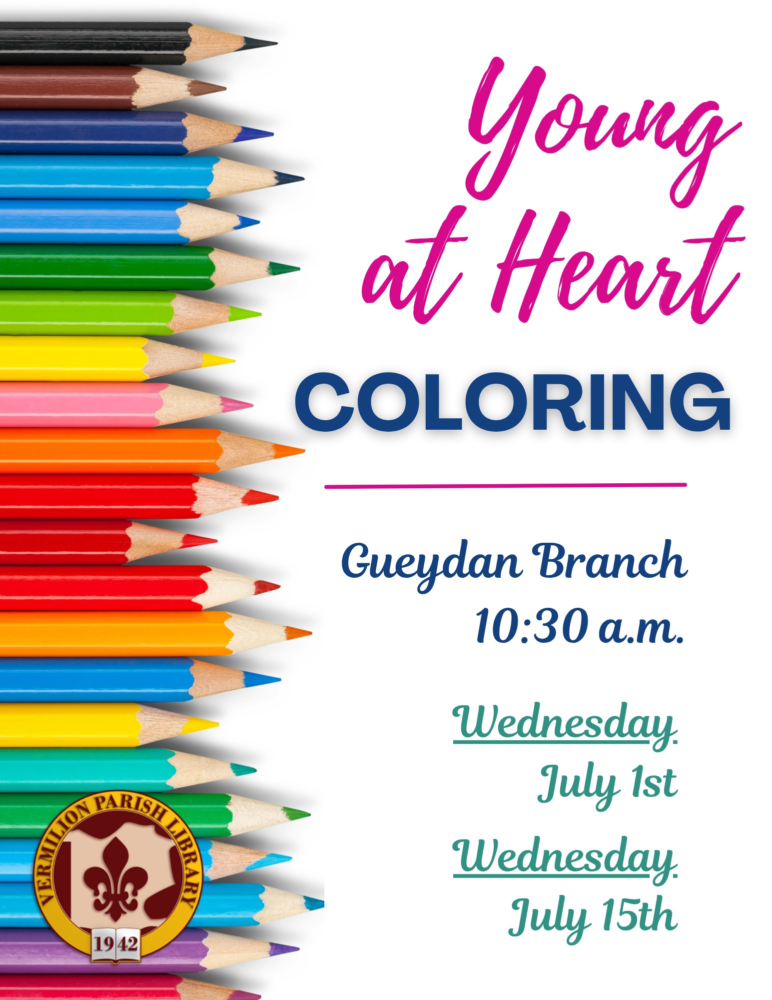 Young at Heart Adult Coloring Hour–Gueydan