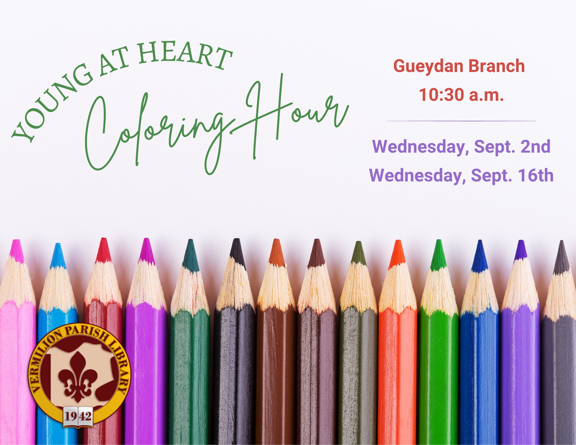 Young at Heart Adult Coloring Hour–Gueydan