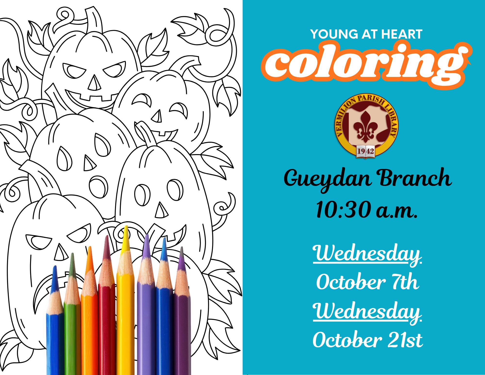 Young at Heart Adult Coloring Hour–Gueydan